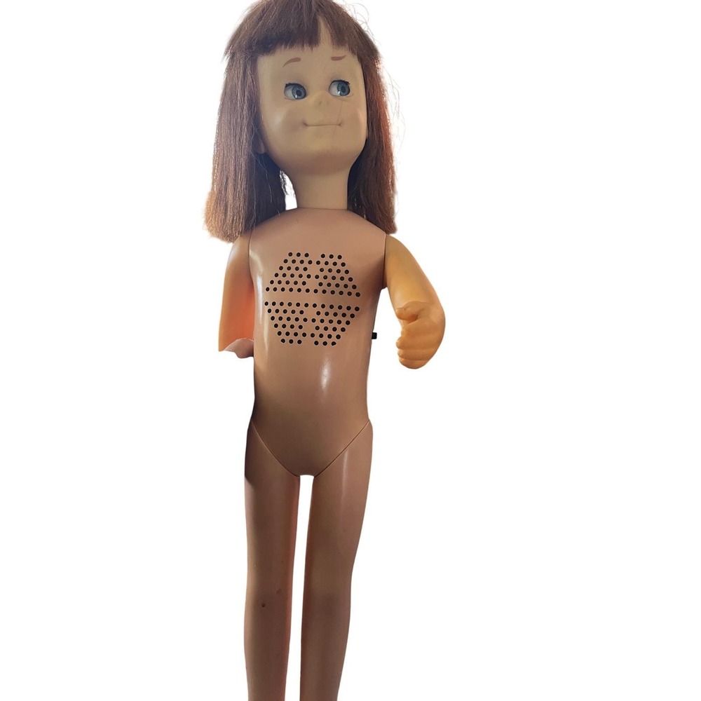 Vintage 1960s Mattel Charmin Chatty‎ Cathy Doll Americana Outfit Brown Hair 20in - Picture 8 of 10